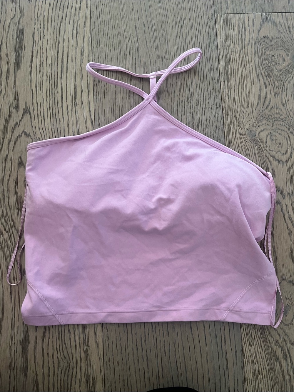 Lululemon align Women’s Asymmetrical Strappy Crop Top - Light Pink